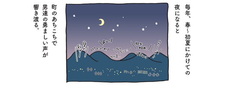 初夏の夜になると…
