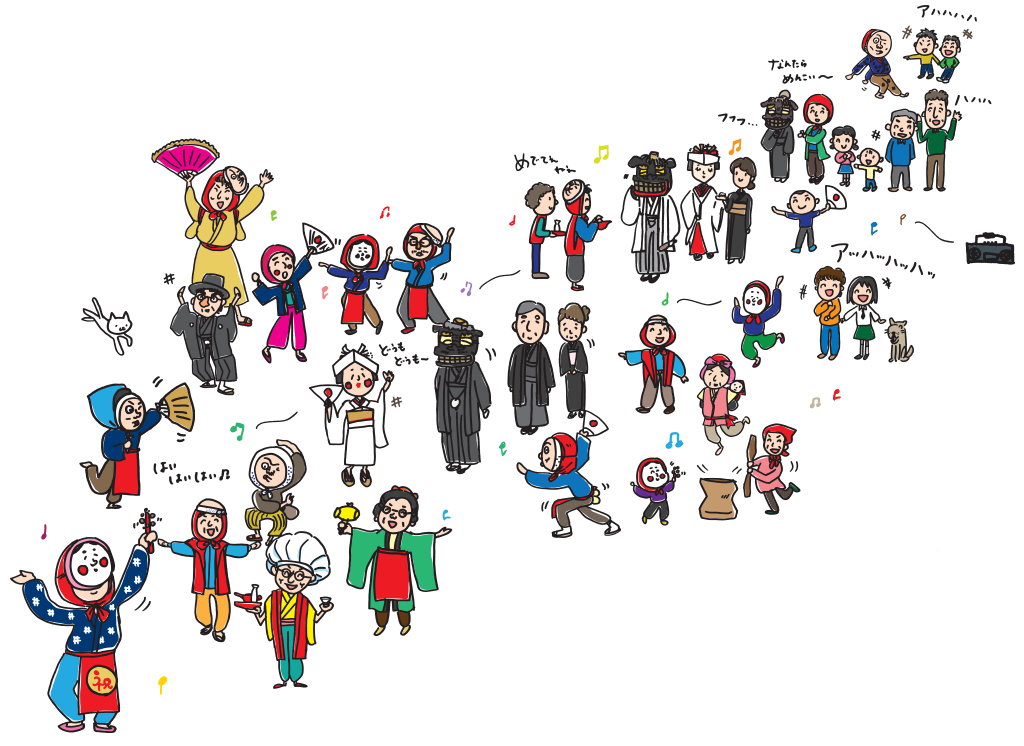 道化のみなさん……